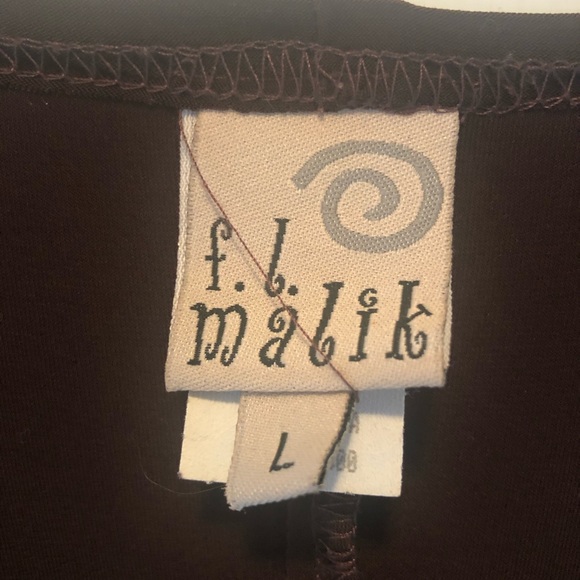 M.L. Malik Brown Dress with Crystals - Picture 3 of 4